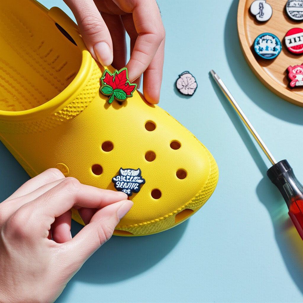 How to Insert Jibbitz on Crocs?