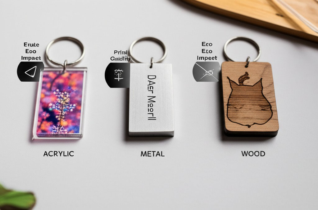 Durability of different keychain materials