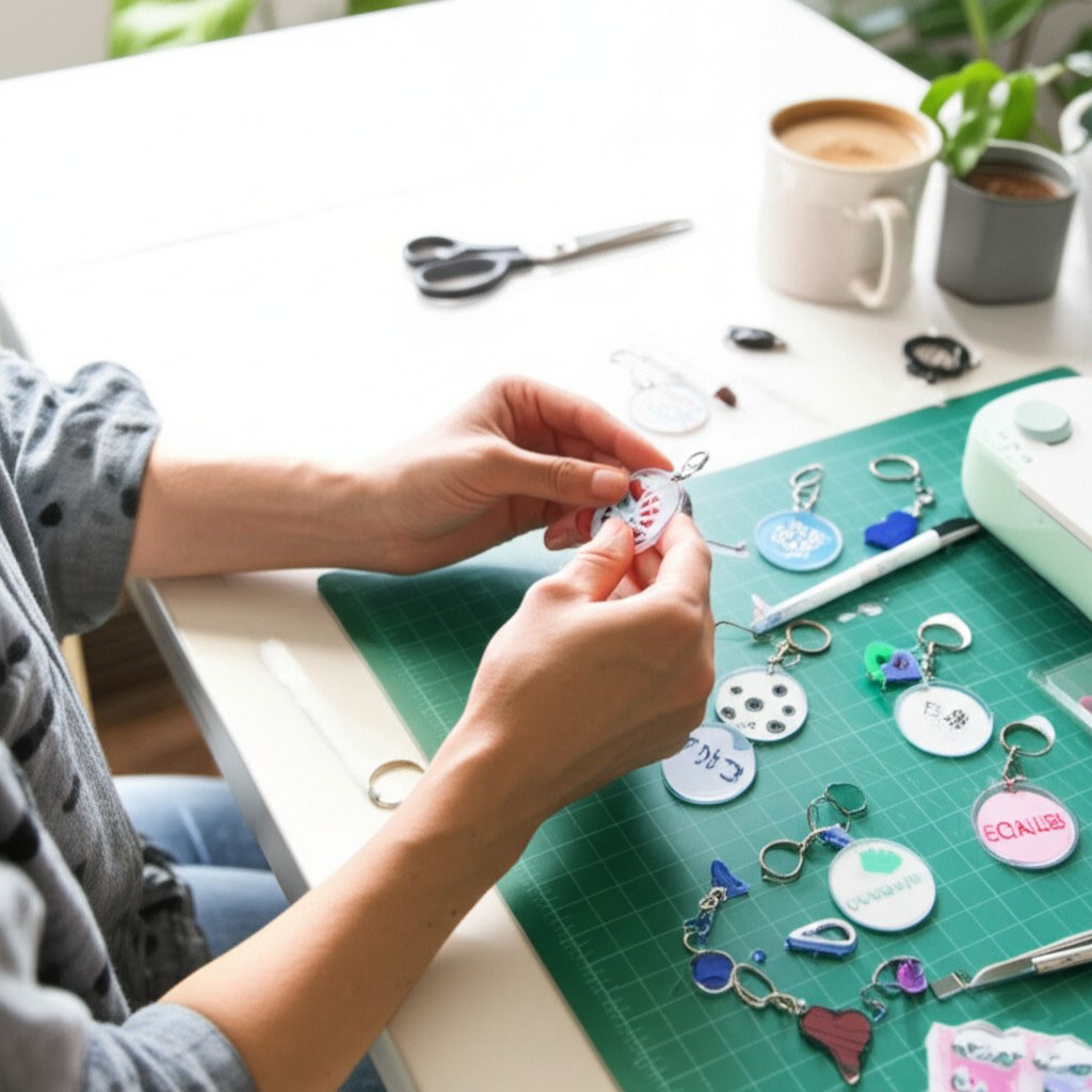 How to make custom keychains at home?