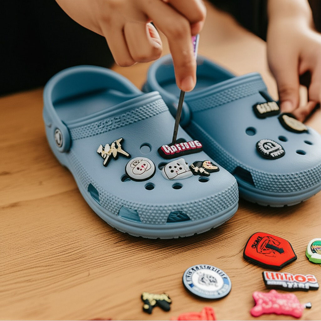 Personalized name tags for kids’ Crocs