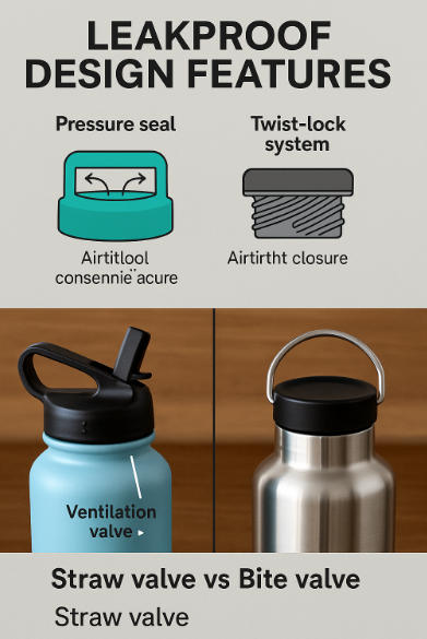 Leakproof design features