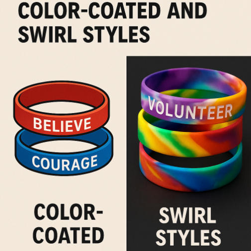 Color-Coated and Swirl Styles