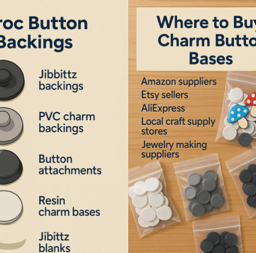 Croc Button Backings