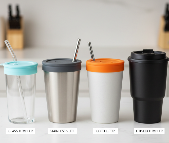 Using toppers with metal straws