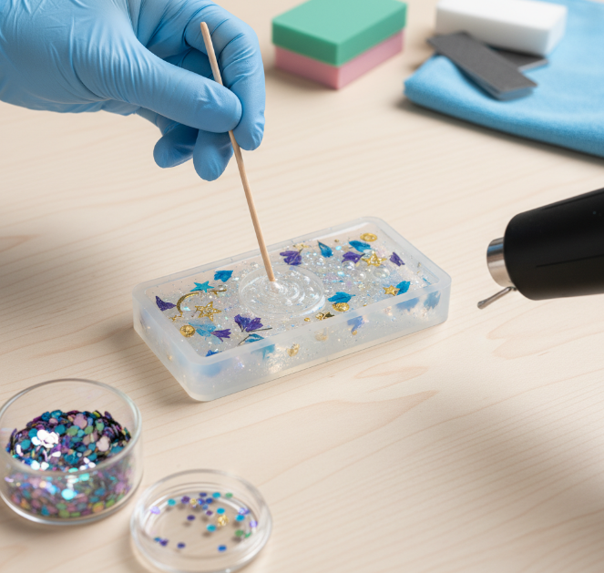 How Glitter and Add-Ins Affect Finish