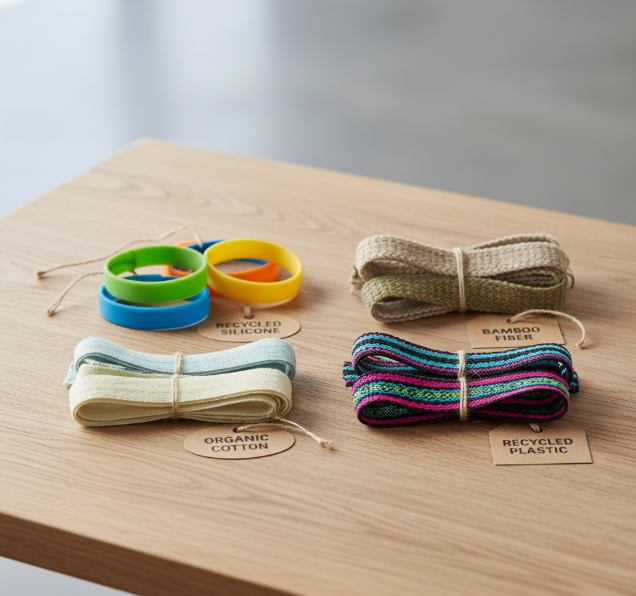 Eco-Friendly Wristband Materials Available