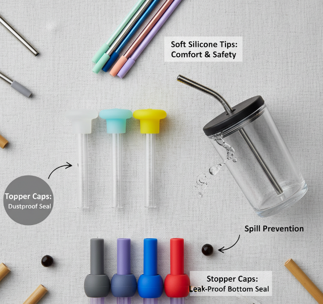 Types of Silicone Straw Caps