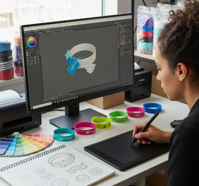Design Your Own Custom Silicone Bracelets with Logo