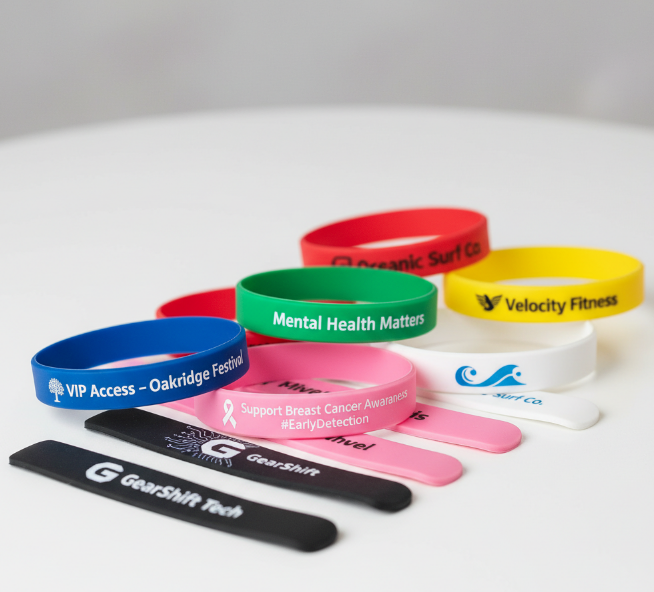 What are custom silicone wristbands used for