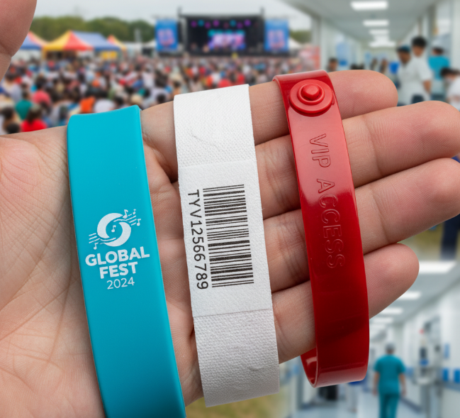 Silicone vs Tyvek vs Vinyl Wristbands