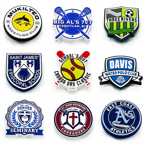 Custom Logo Clog Charms for Clubs, Schools & Businesses in Canada