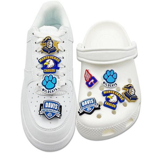 Custom Shoe Charms for Clogs & Laced Shoes – Logo Personalization Available