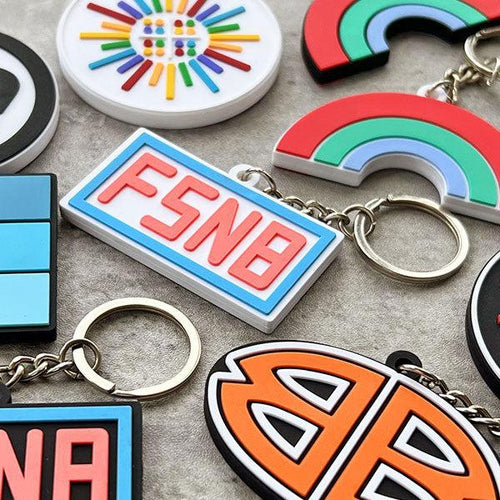 Custom 3D PVC Logo Keychains – Double-Sided Promotional Giveaways