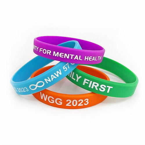 Custom Silicone Wristbands in Canada – Solid Colours, Fast Shipping